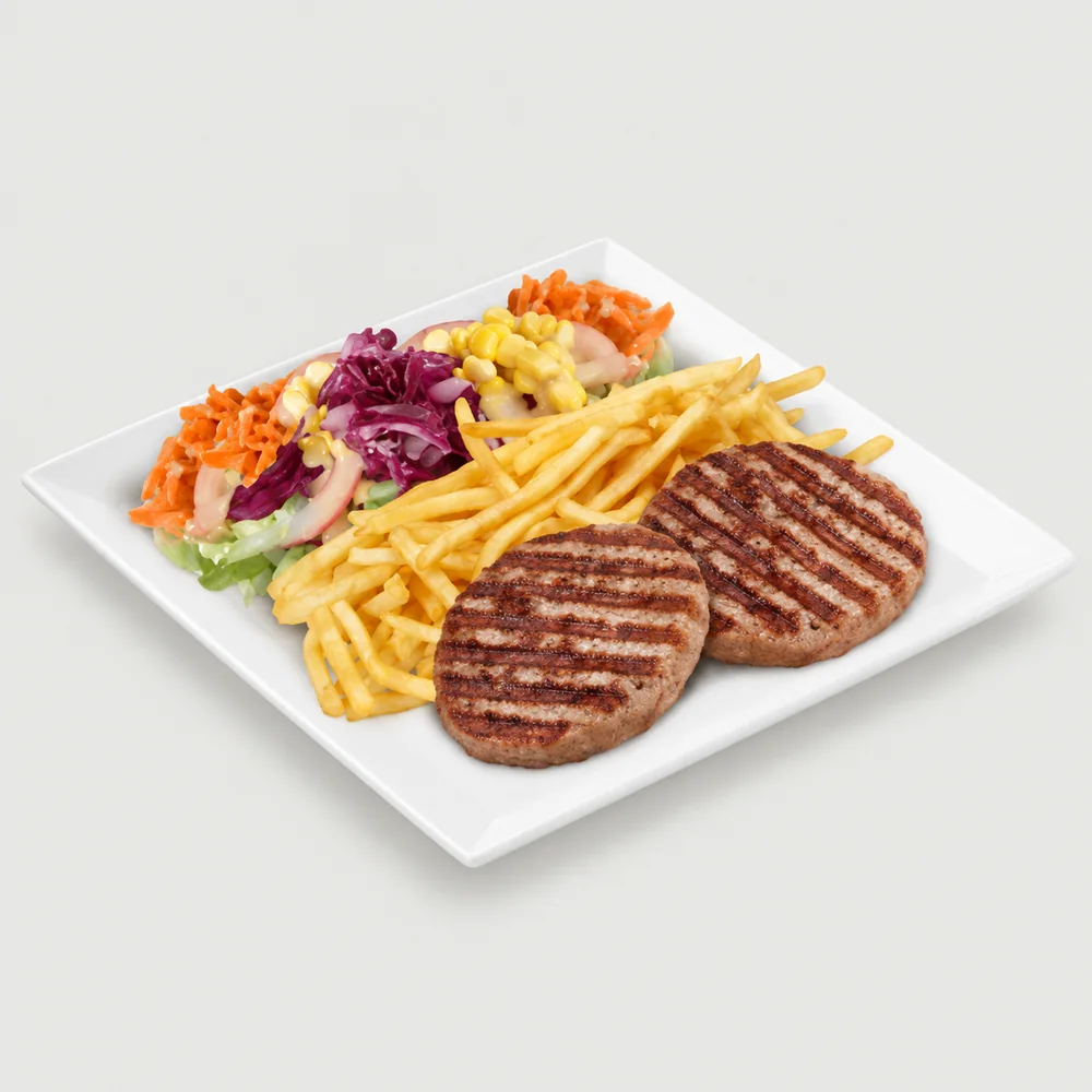 Steaks grillés, frites et salade, Fresh Food Colomiers