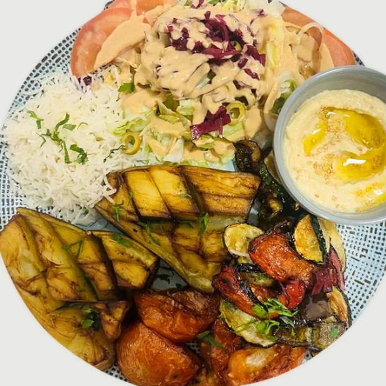 Assiette végétarienne avec légumes grillés, Fresh Food Colomiers